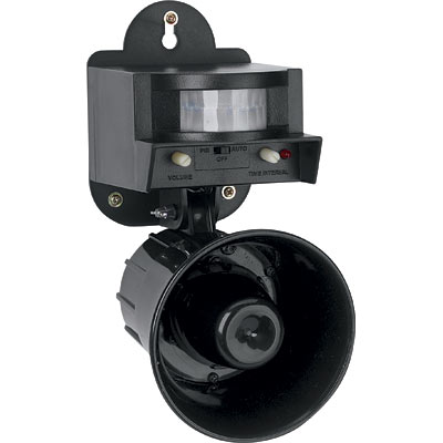 REPELENTE DE AVES P/ULTRASOM C/DETECTOR E CORNETA