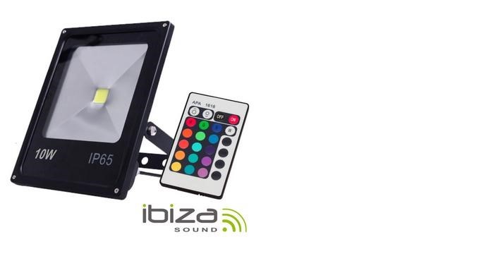 PROJECTOR LED RGB 230VAC 10W C/COMANDO