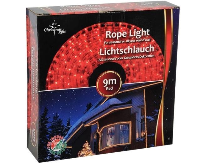 MANGUEIRA LUMINOSA 9M VERMELHA