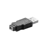 ADAPTADOR USB-A MACHO / MINI USB-B 5P FEMEA