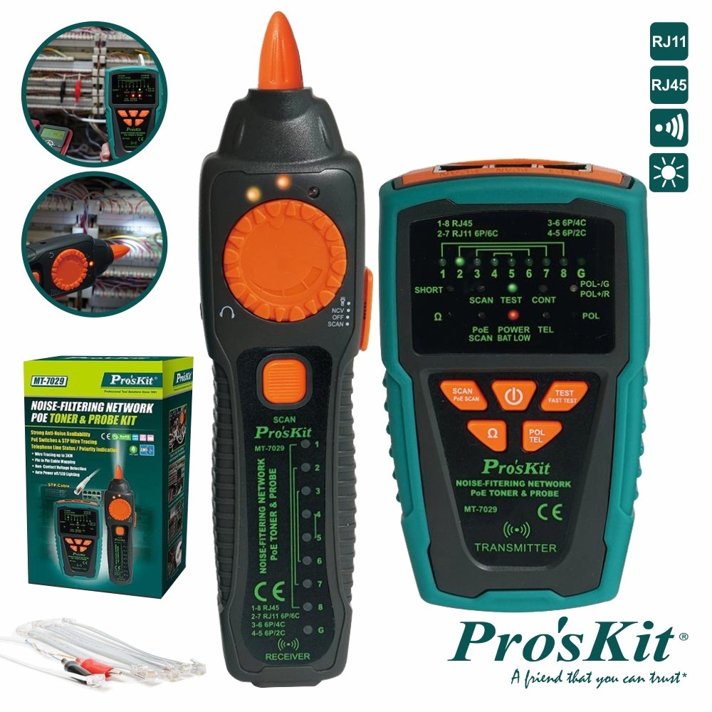 TESTADOR DE CABOS/CONTINUIDADE C/ GERADOR DE TONS