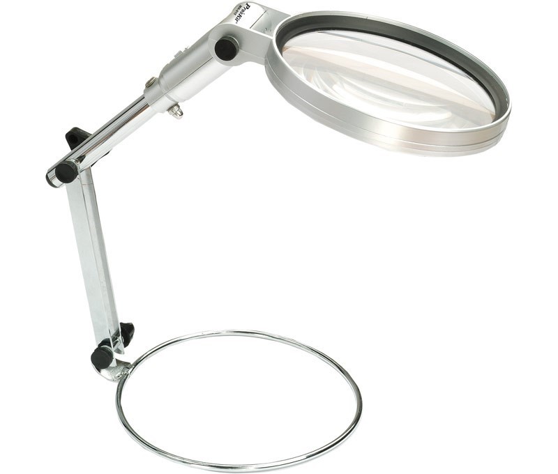 LUPA MESA 2X C/ LUZ LED 130MM PROSKIT