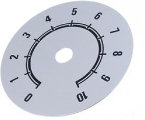 ESCALA NUMERICA 0-10 Ø41MM P/BOTAO