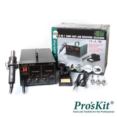 ESTAÇAO DE SOLDAR SMD AR QUENTE 2 EM 1 700W PROSKIT