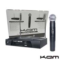 MICROFONE S/FIOS DE PUNHO VHF 174 A 175Mhz KAM