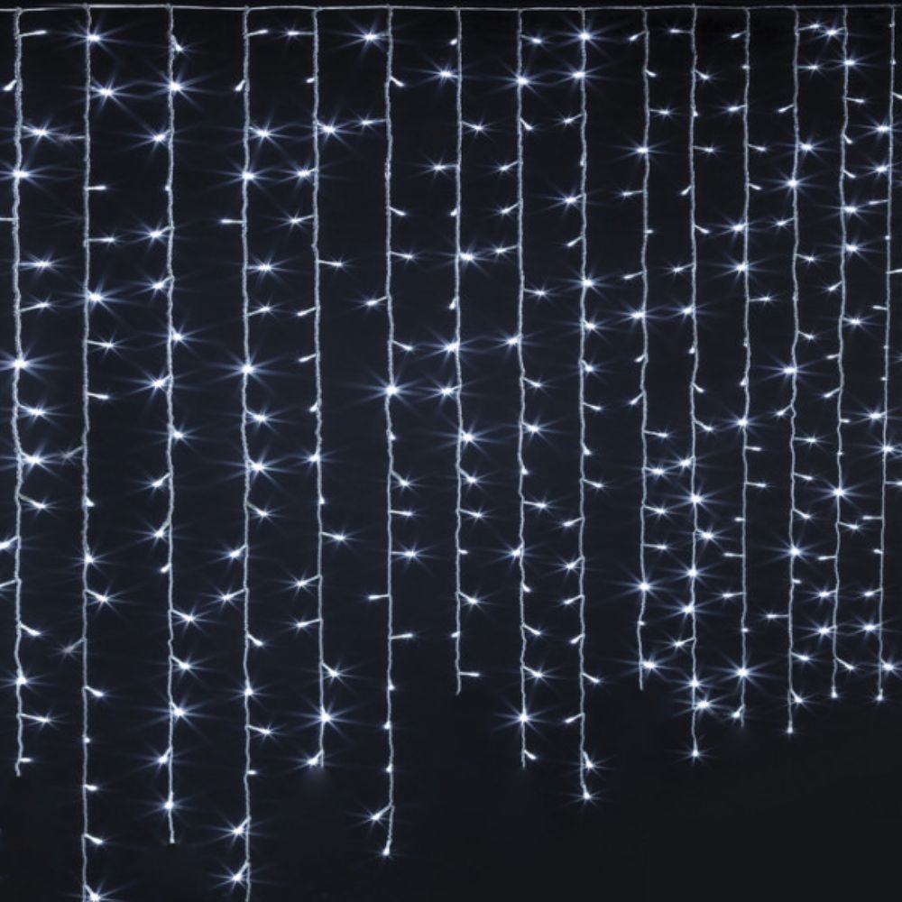 CORTINA 360 LEDS BRANCO FRIO IP 44 6400K