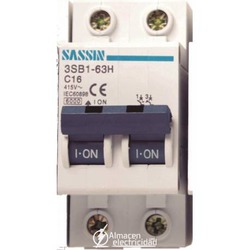 INTERRUPTOR AUTOMATICO 2 POLOS 16A