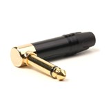 FICHA JACK 6.3 MONO CURVA METAL DOURADA