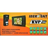 KIT VIDEOPORTEIRO LCD COR 7" COM GRAVAÇÃO 4 FIOS