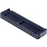 FICHA FLAT CABLE 20 PINOS FEMEA