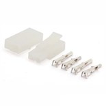 CONJUNTO FICHAS MOLEX 2 PINOS MACHO/FEMEA