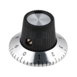 BOTAO COM ESCALA 0-10 VEIO 6,35mm D.15X14mm