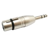 ADAPTADOR XLR 3P FEMEA / JACK 6.35 MACHO STEREO