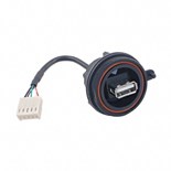TOMADA USB A + FICHA 4 PINOS FEMEA IP68