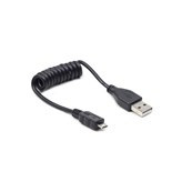 CABO USB 2.0 A MACHO PARA MICRO USB B ESPIRAL 0.6M