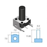 MICRO PULSADOR TACT 12VCC/50MA