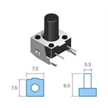 MICRO PULSADOR P/ VIDEO 2+2 PINOS