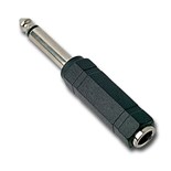 FICHA/ADAPTADOR 6,5 MACHO MONO / 6,3 FEMEA STEREO
