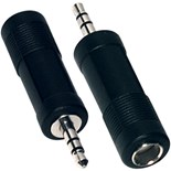 FICHA/ADAPTADOR 3,5 MACHO STEREO / 6,3 FEMEA STEREO