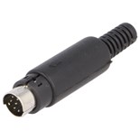 FICHA MINI DIN 8 PINOS CIRCULAR
