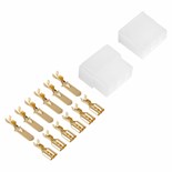 FICHA MACHO-FEMEA FINA 6 PINOS TERMINAIS FASTON 6.3mm