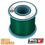 CABO UNIFILAR 0.5mm VERDE (ROLO 25MTS)