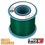 CABO UNIFILAR 0.5mm VERDE (ROLO 25MTS)