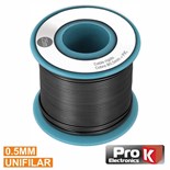 CABO UNIFILAR 0.5mm PRETO (ROLO 25MTS)