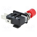 MICROSWITCH 10A 250VDC ON-ON SPDT BOTAO VERMELHO