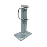 SUPORTE PAREDE 20cm ZINCADO PARA 4 BUCHAS (UNID)