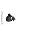 SUSPENSAO DE TECTO SILICONE PRETO COM CABO - CASQ.E27