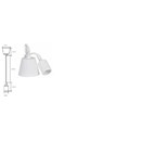 SUSPENSAO DE TECTO SILICONE BRANCO COM CABO -  CASQ.E27