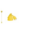 SUSPENSAO DE TECTO SILICONE AMARELO COM CABO - CASQ.E27