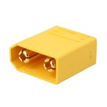FICHA ALIMENT.DC XT90 MACHO 2 PINOS PCB 90A 500V