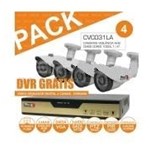 PACK DE VIGILANCIA 4 CAMERAS CVC031LA + DVR04QK S/ DISC