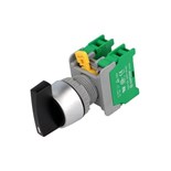 COMUTADOR ROTATIVO 3 POSICOES NA 230VAC 3A  22mm