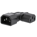 FICHA ADAPTADORA MACHO/FEMEA CURVA IEC ESQUERDA