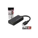 CONVERSOR MHL P/HDMI FEMEA PRETO