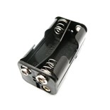 SUPORTE 4 PILHAS LR6 AA C/TERMINAL PARA PILHA 9V