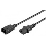 CABO CORRENTE IEC C14 MACHO - C13 FEMEA 0,5MT