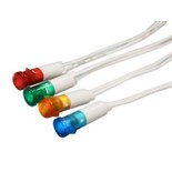 SINALIZADOR LED 230V 10mm LARANJA C/FIOS