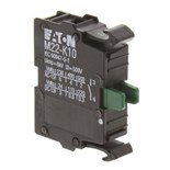 BLOCO CONTACTOS NA 6A/230VAC 3A/24VDC 22mm -25+70ºC