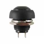 PULSADOR REDONDO SPST 250V/1A - 125V/3A PRETO