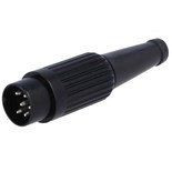 FICHA DIN MACHO 6 PINOS METAL EXTENSAO 240º