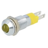 LED AMARELO COM SUPORTE METAL 24V 8,2mm IP40