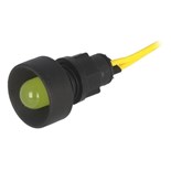 SINALIZADOR LED AMARELO SUPORTE ROSCA 230VAC 13mm IP20