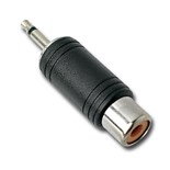 FICHA ADAPTADORA JACK 2,5mm MONO MACHO P/ RCA FEMEA