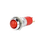 AVISADOR PAINEL METALICO LED VERMELHO 24-28VDC Ø14,2mm IP67