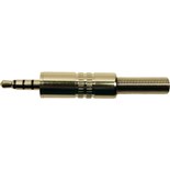 FICHA JACK 3,5MM MACHO METAL STEREO 4 VIAS