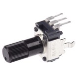 POTENCIOMETRO MINIATURA AXIAL 10K VEIO 6mm C.I.